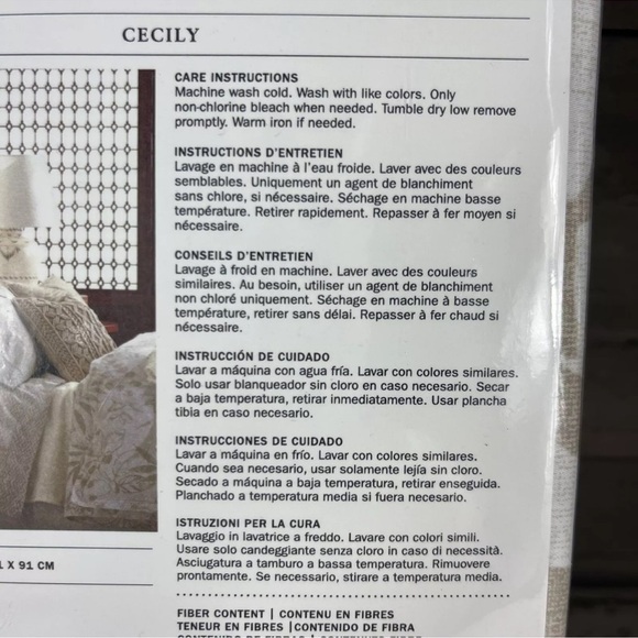 Ralph Lauren NWT One Cecily Palmetto King Pillow Sham Floral Tan Beige NWT $185 - Picture 8 of 11